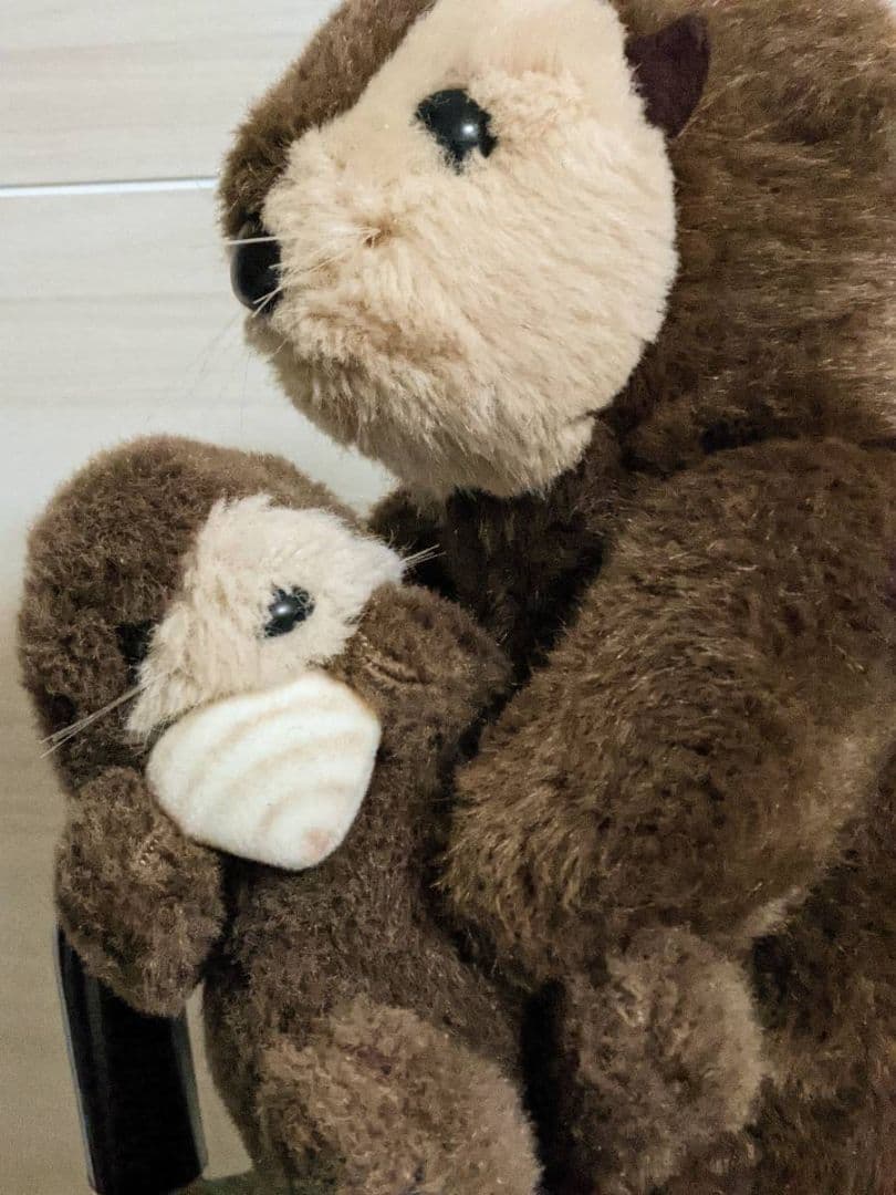 昭和レトロ❤たけのこ❤ハッピーラッコ❤ラッコ親子❤ラッコ❤ぬいぐるみ❤可愛いお顔