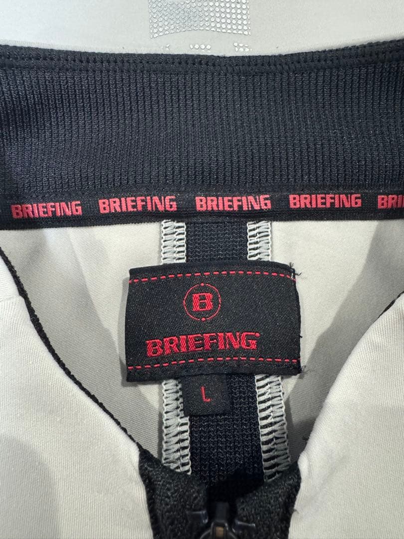 メンズウェア BRIEFING MS LS HALF ZIP SHIRT L