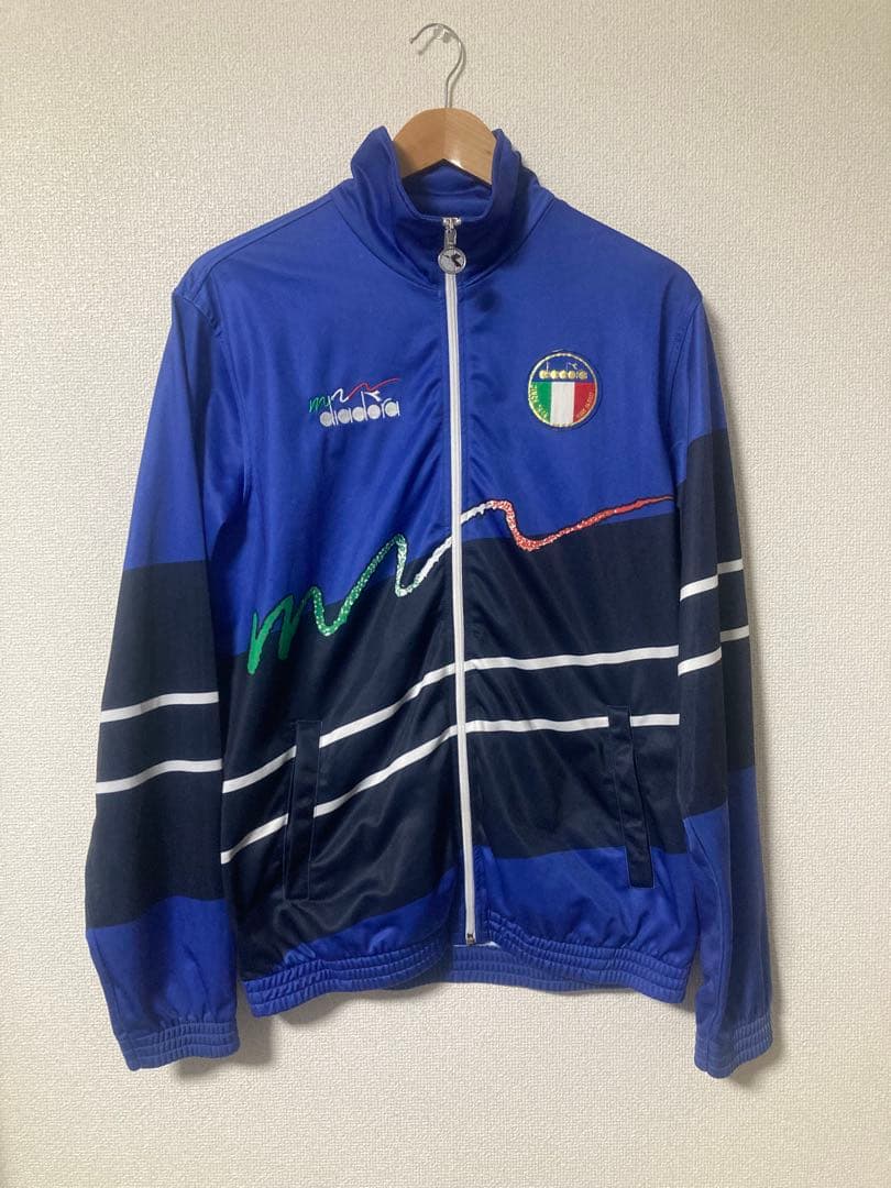 【1990年】 イタリア代表 Diadora トラックジャケット 当時物 正規品