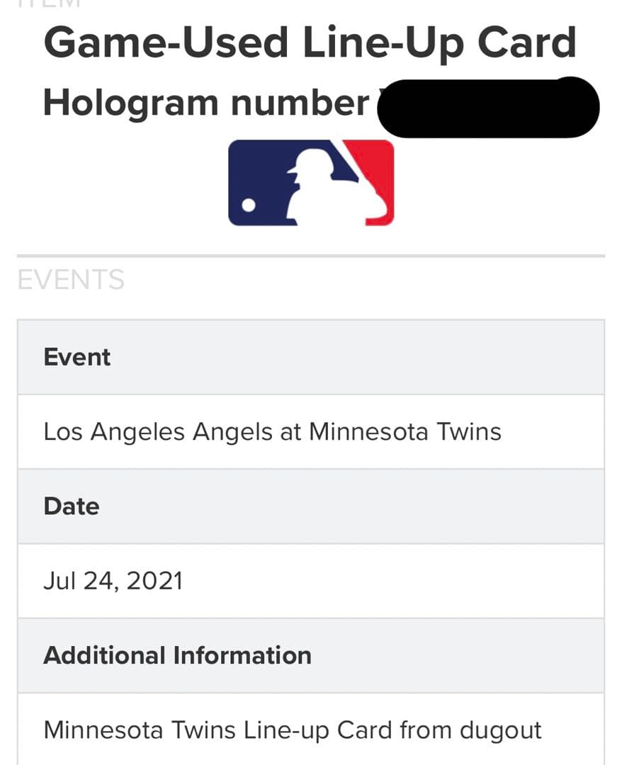 No.4【激レア】実使用品　大谷翔平　前田健太　ラインナップカード