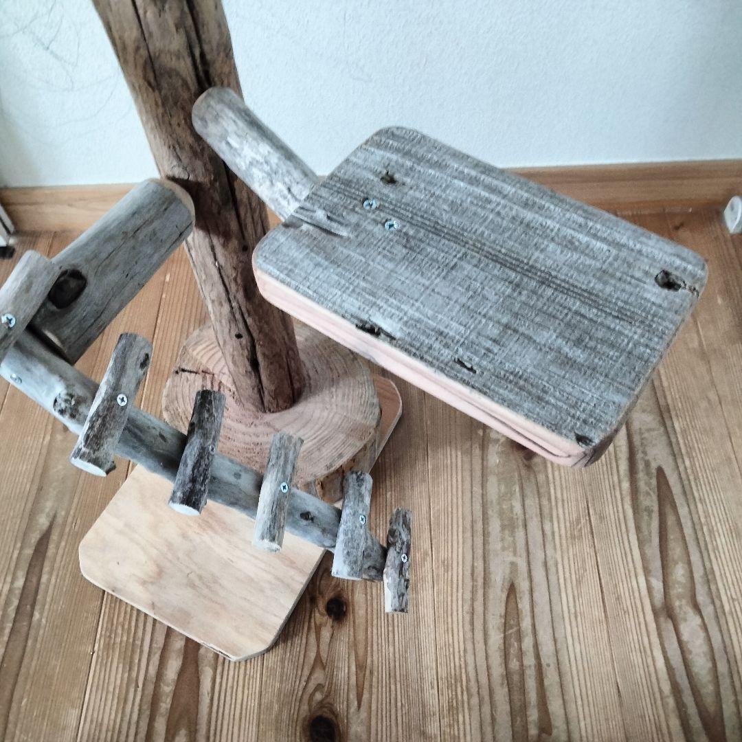 バードアスレチックジム大型 ㊵ 天然木 自然木 流木 止まり木 インコ おもちゃ