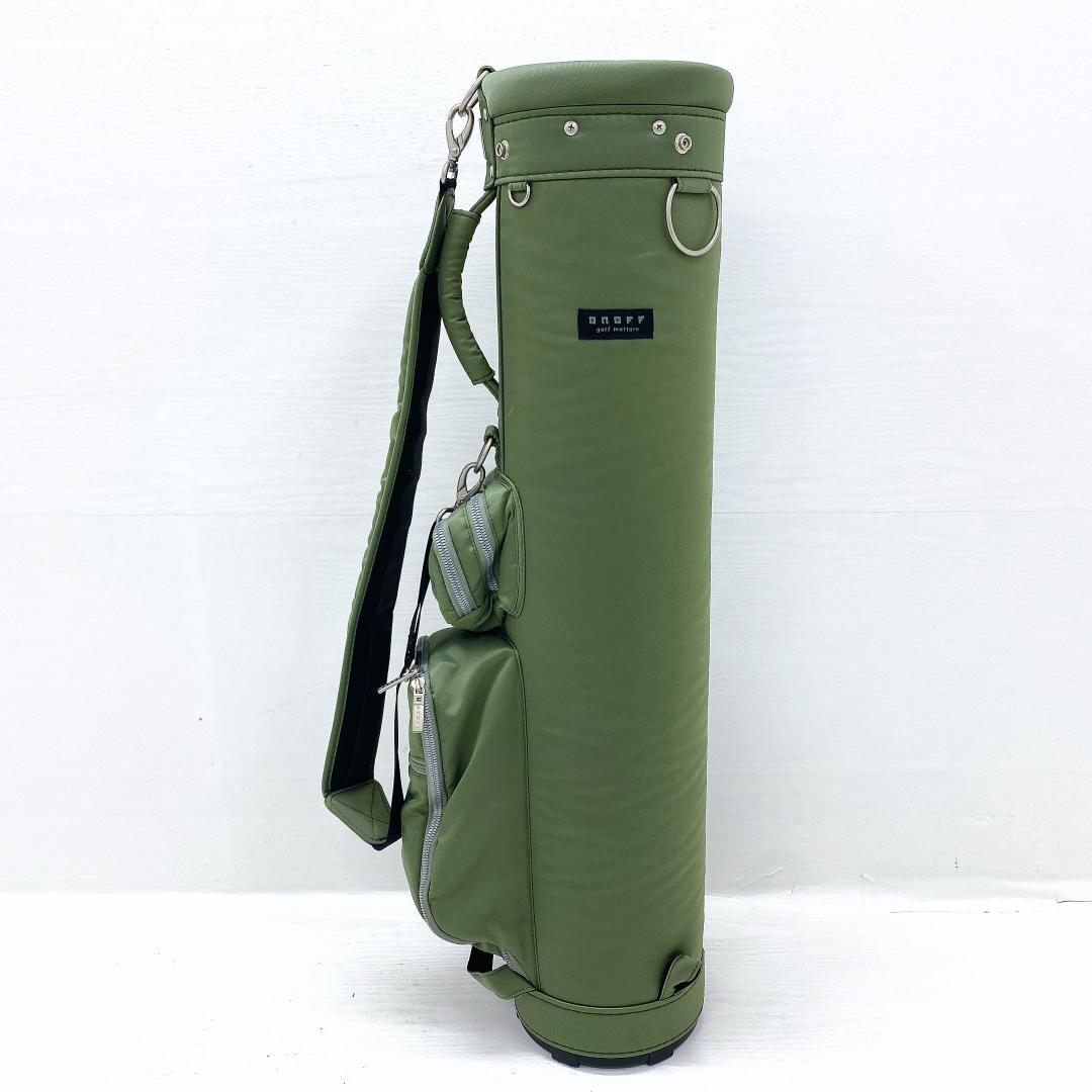 ONOFF オノフ キャディバッグ ゴルフバッグ 軽量 モスグリーン カート