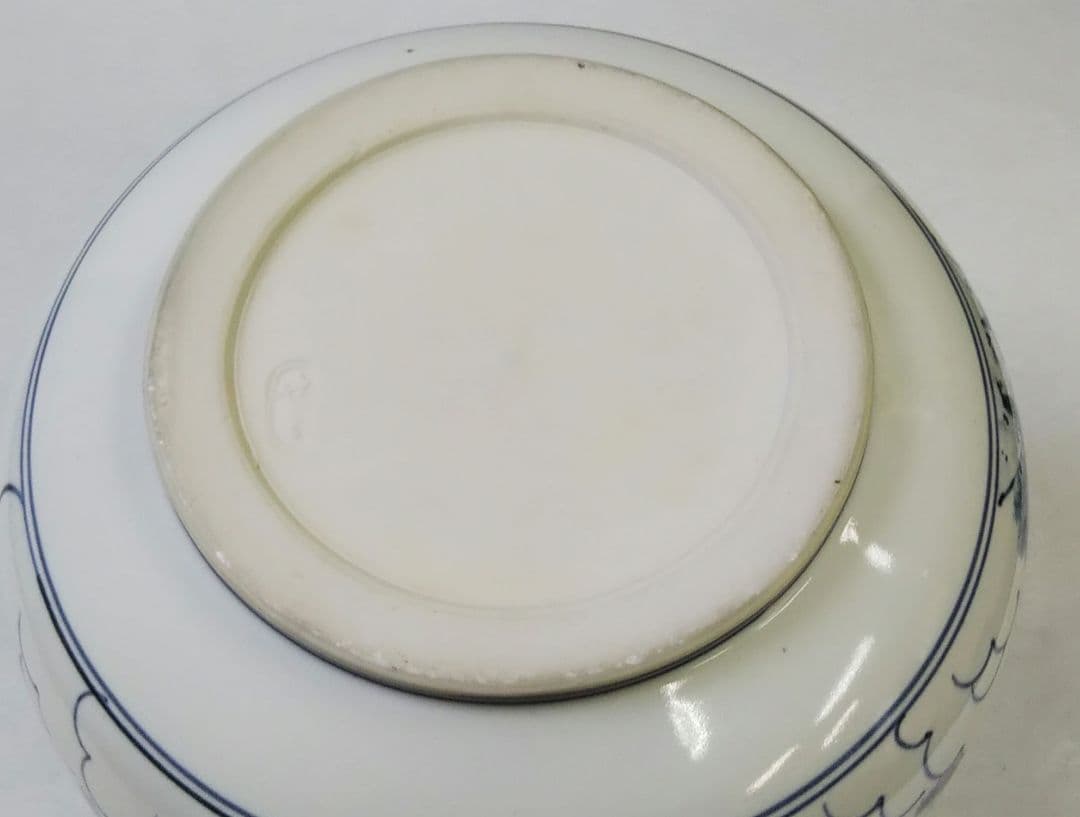 最後特価 茶道具 水指 膳所焼 染付 近江八景 芋頭 ぜぜ 陽炎園 岩崎新定