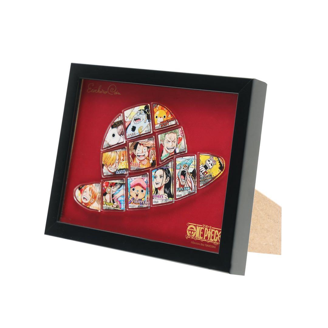 ワンピース　麦わら帽子　額装ピンズセット　カラー