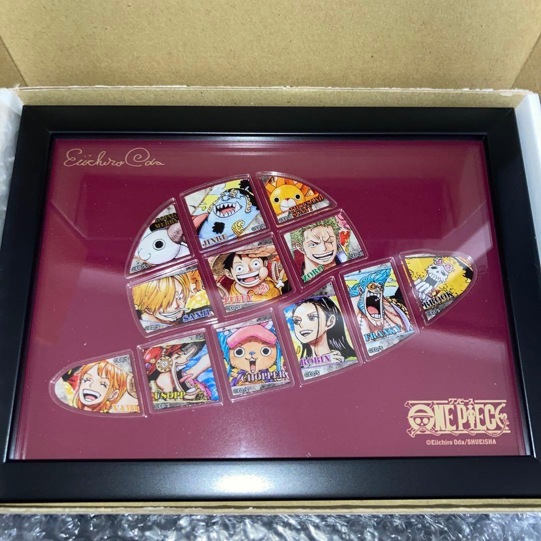 ワンピース　麦わら帽子　額装ピンズセット　カラー