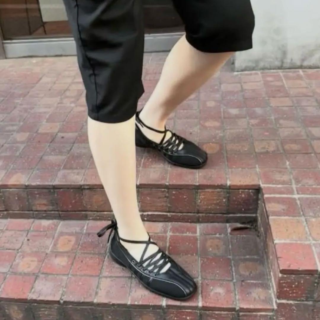 BLISS LACEUP SNEAKERS レースアップフラットシューズ