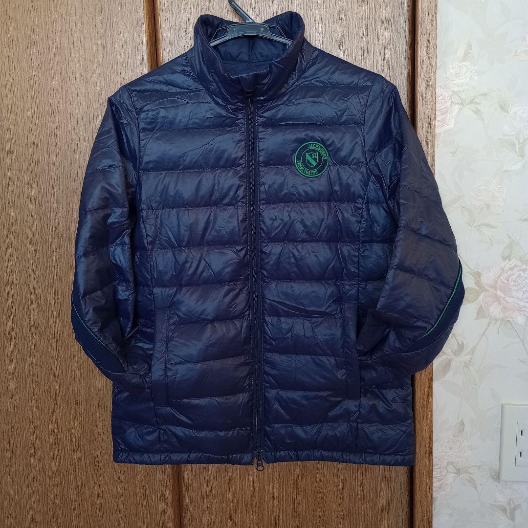 軽量ジャックバニーダウンジャケット．ダブルジッパー．サイズ２