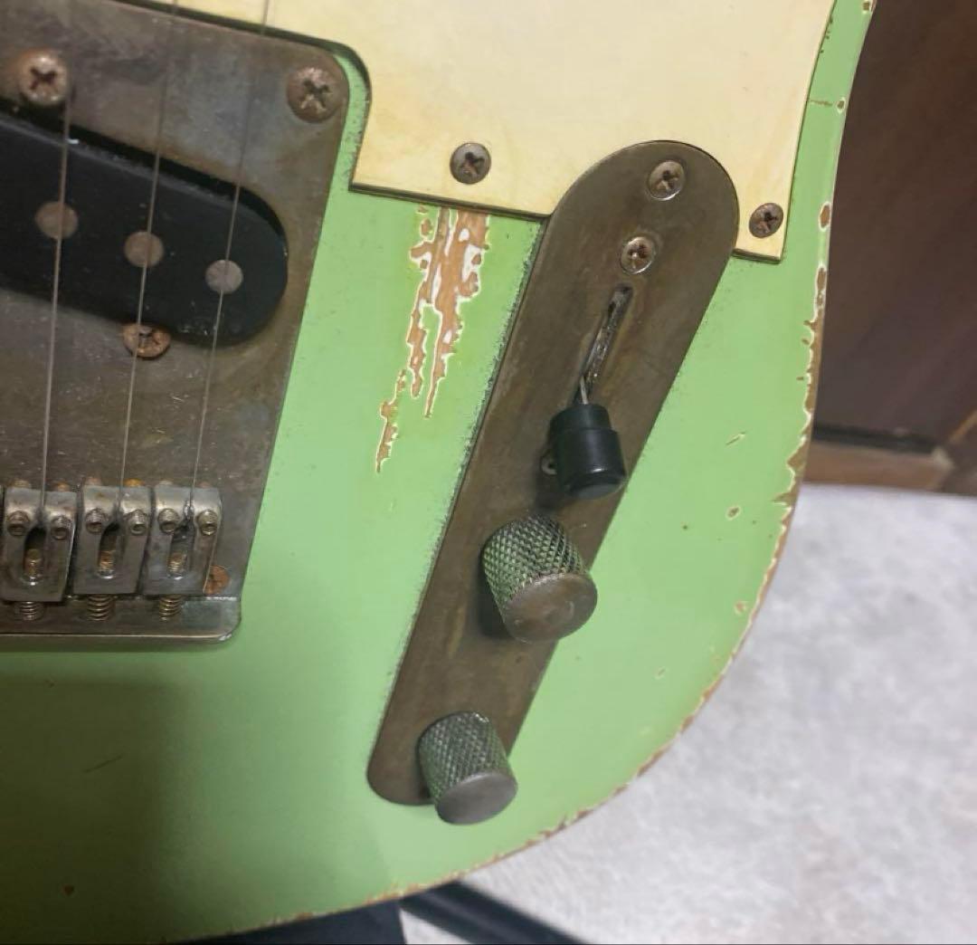 【最終値下げ】ラッカー塗装　レリックテレキャスター　サーフグリーン