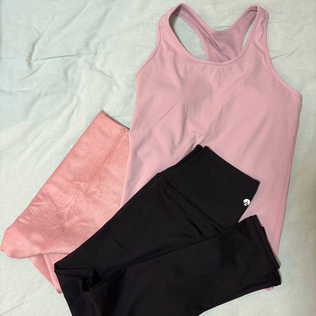 SUKALA ヨガセット（タンクトップ・レギンス・ヨガラグ) LAVA