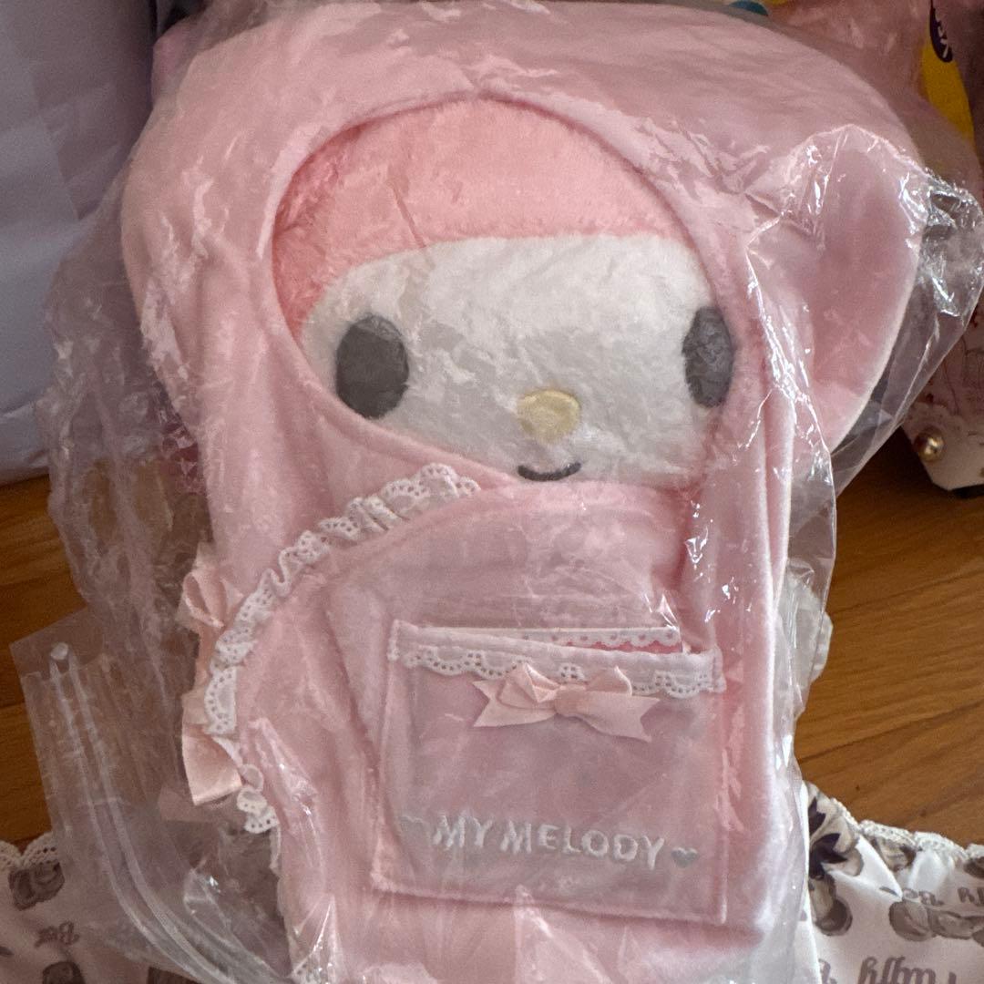マイメロ おくるみ　ベビー　ぬいぐるみ