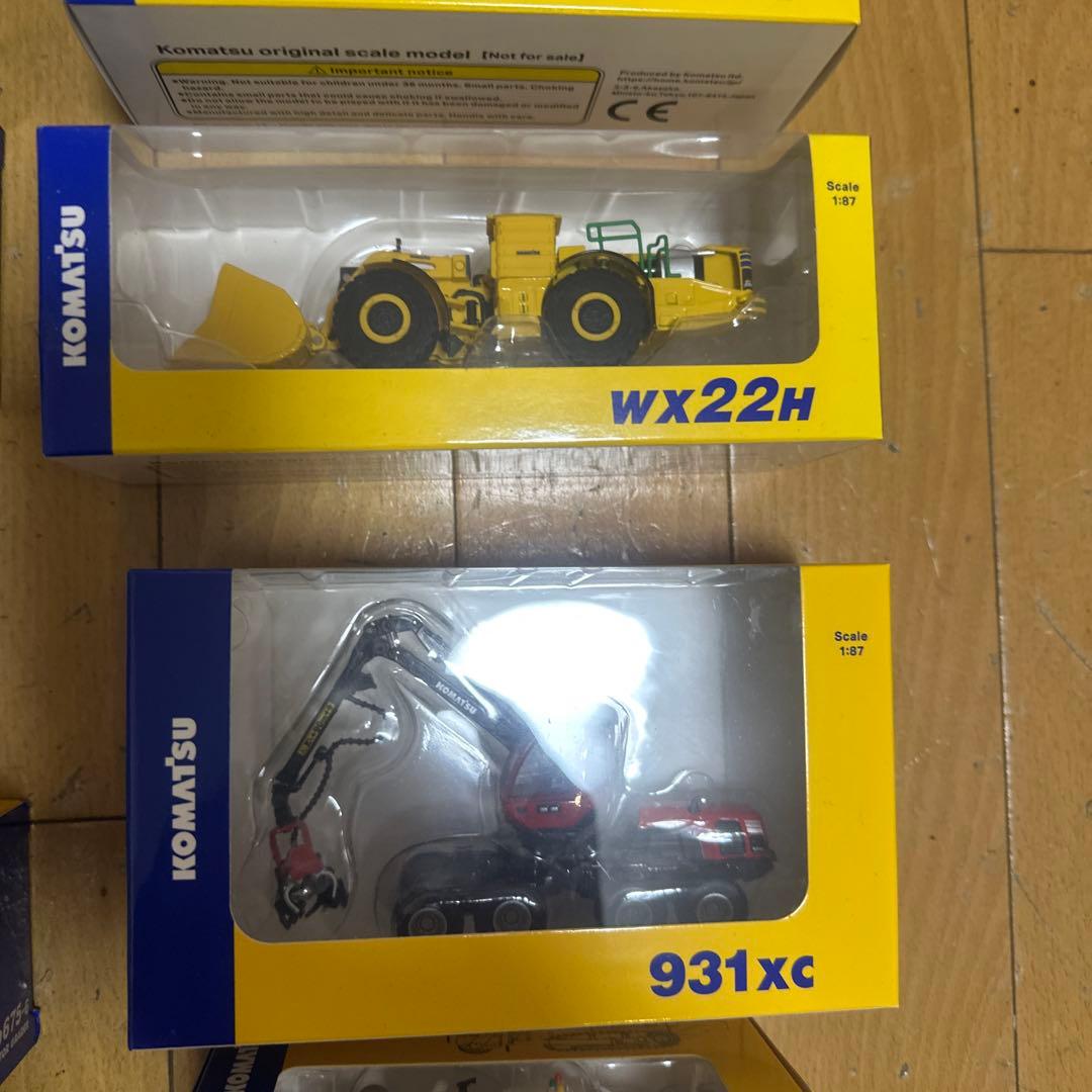 コマツ ミニカーセット全種類12種　HＯサイズ　株主優待　オリジナル非売品