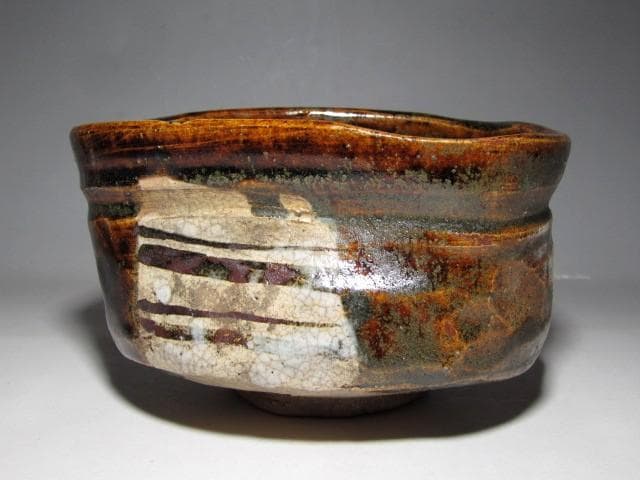 古織部茶碗 「廣澤」 裏千家十四代 淡々斎花押　　　　　　　　　　m197