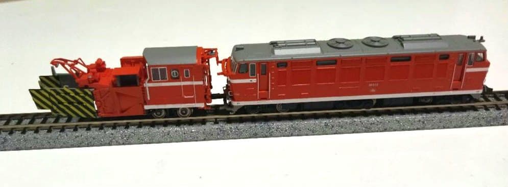 NゲージマイクロエースＤＤ５３−２ロータリー除雪機関車改造後２両セットA６１５３