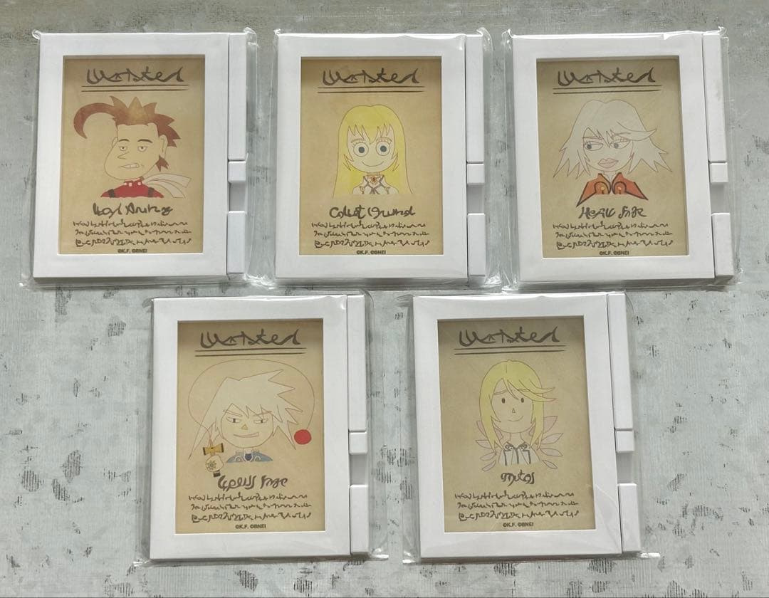 テイルズオブシンフォニア 20周年記念 公式手配書クリアマグネット　セット