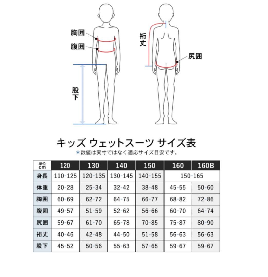 FELLOW セミドライ 5×3mm ウェットスーツ150 冬用裏起毛スキン美品