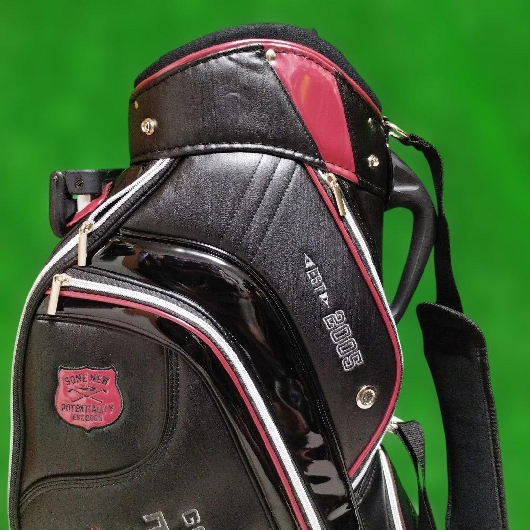 美品　TIGORA キャディバッグ ブラック キャスター付き