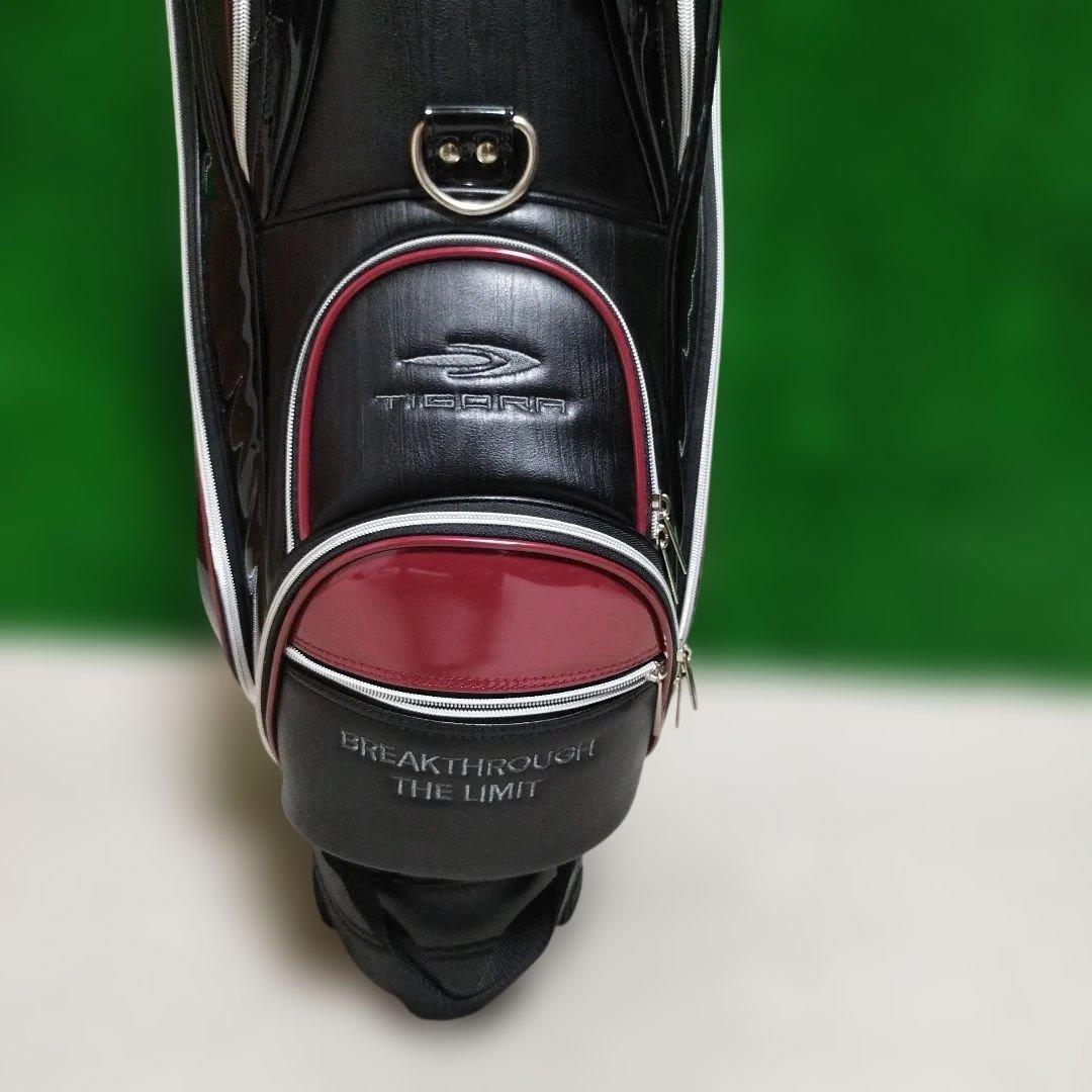 美品　TIGORA キャディバッグ ブラック キャスター付き