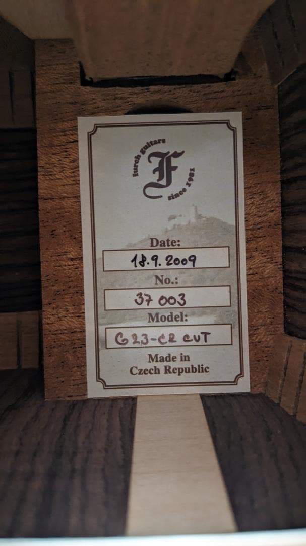 Furch フォルヒ G23-CRCT 2009年製