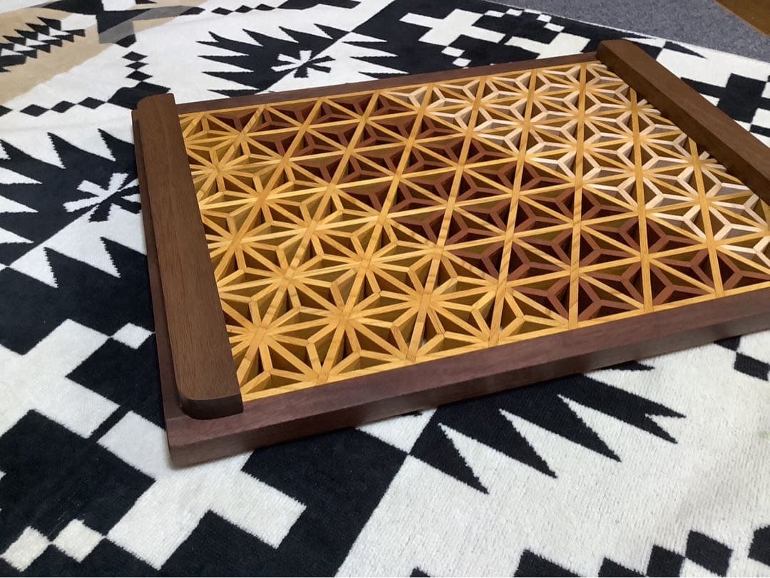 しげ専用 シェルフコンテナ25天板組子細工　その為2点