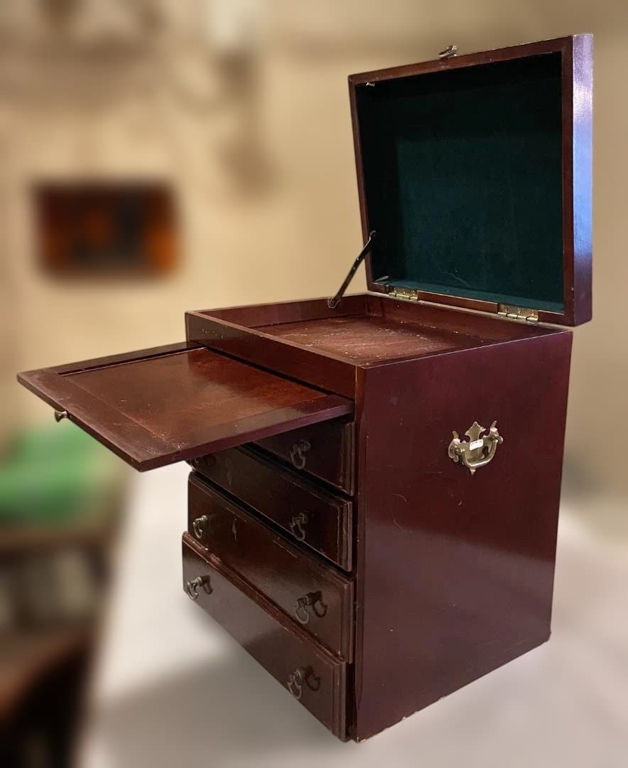 アンティーク 木製 チェスト マホガニー 小引き出し チェスト 5段 引き出し