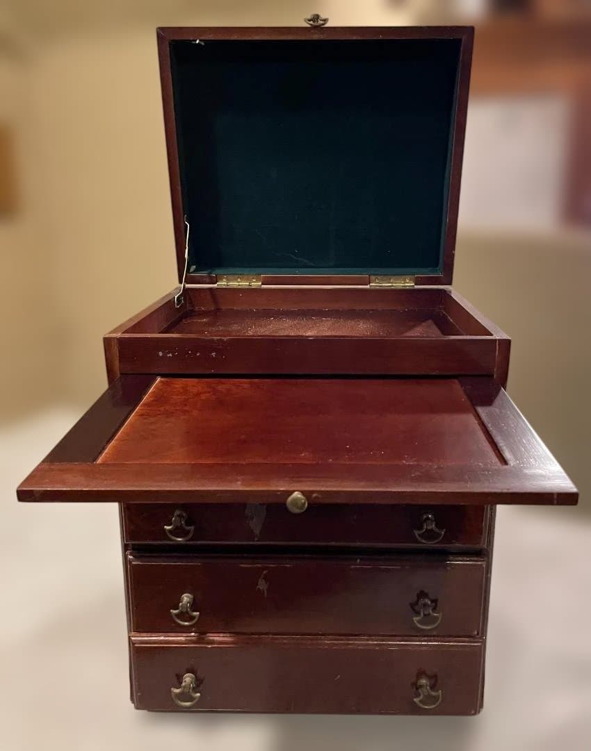 アンティーク 木製 チェスト マホガニー 小引き出し チェスト 5段 引き出し