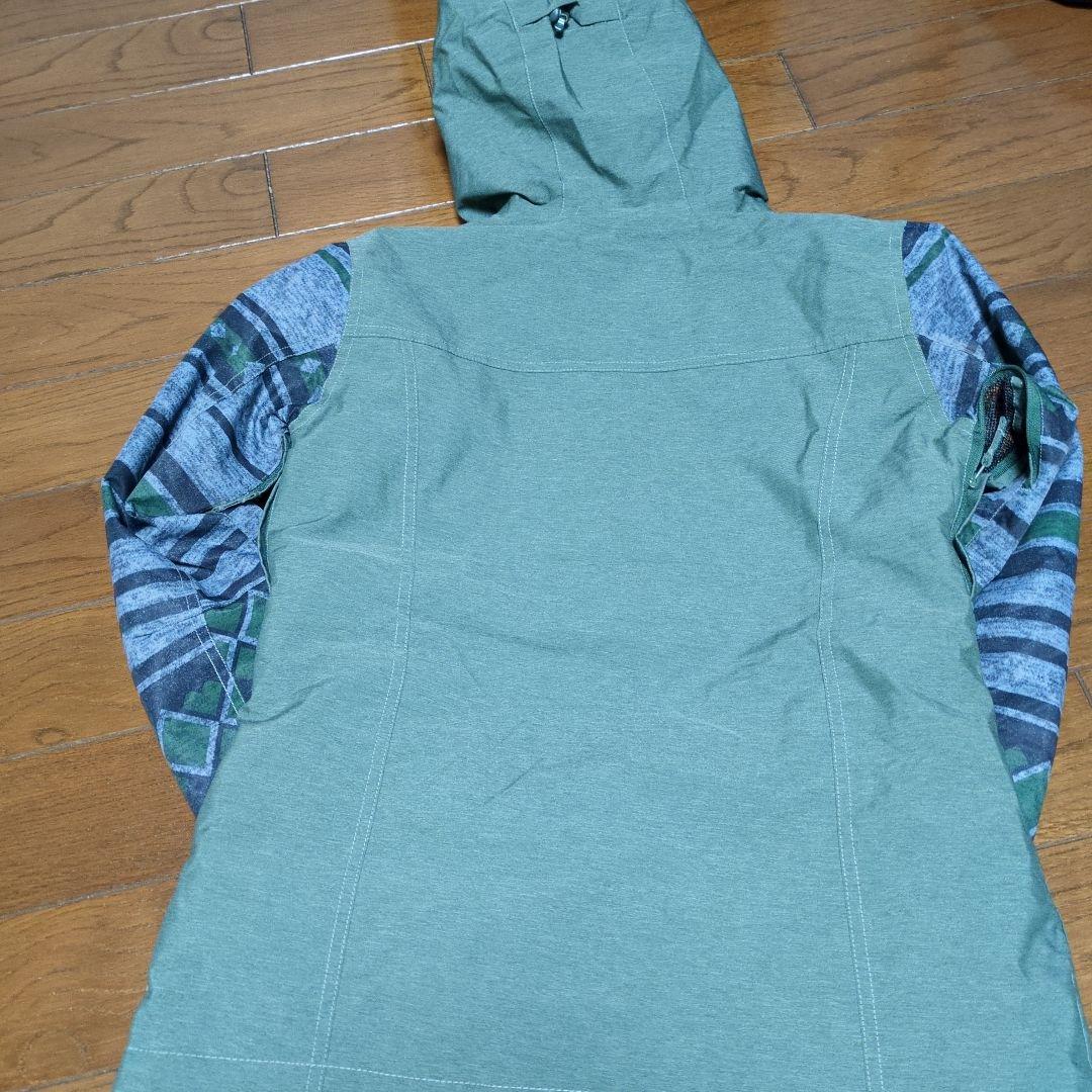 ROXY　スノボウェア　上下セット　総柄　カーキ　モスグリーン　Ｓ