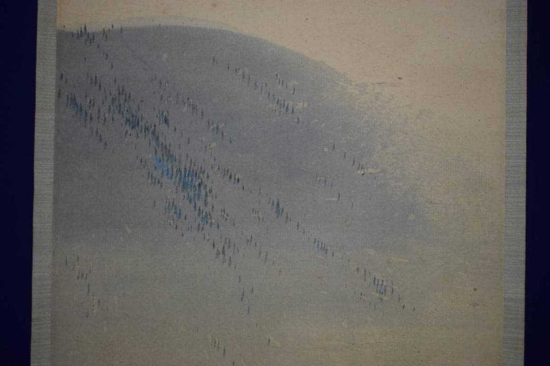 真作/邨松雲外/桃下牛牧童図/桐共箱に重箱付/布袋屋掛軸HG-794