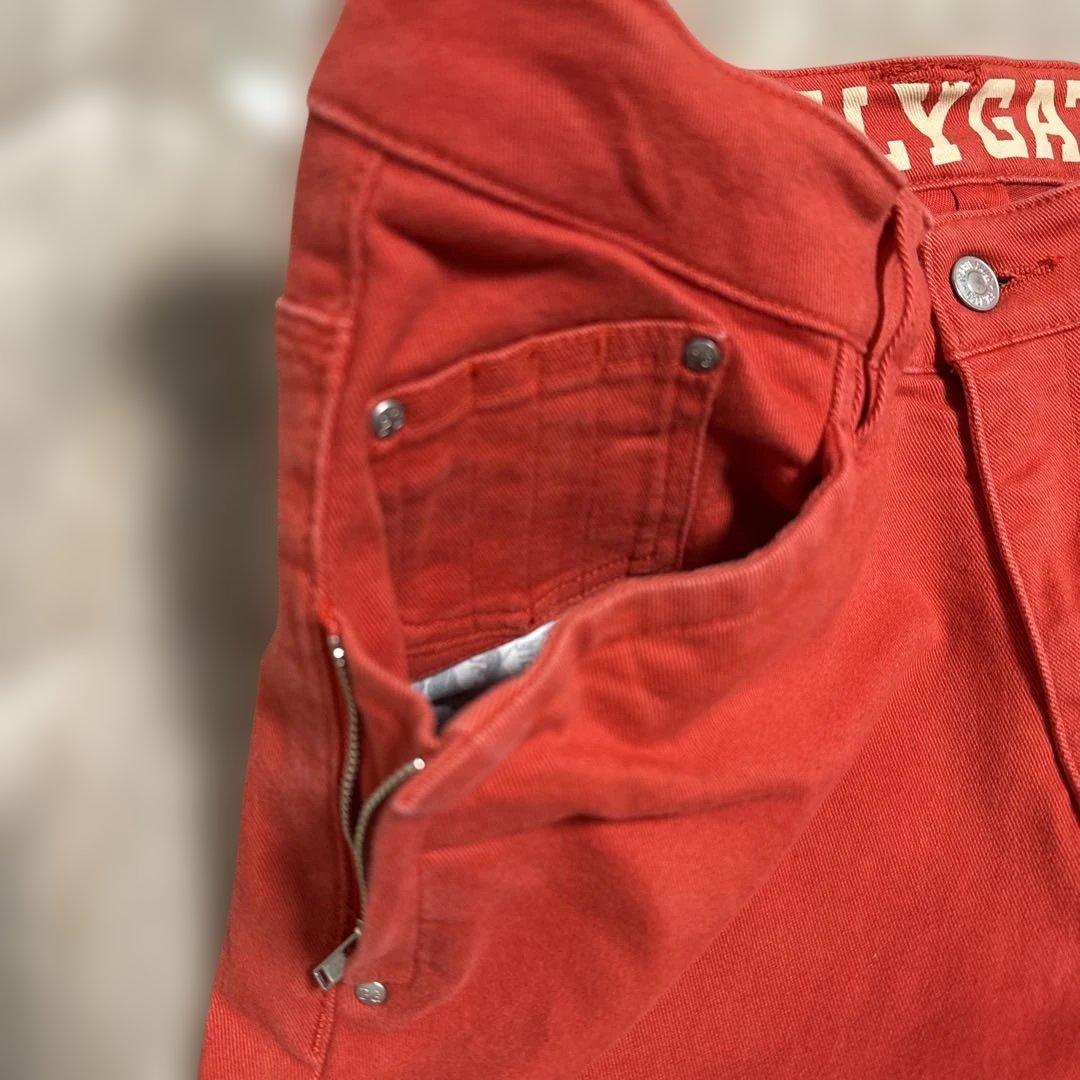 PEARY GATES ストレッチ ゴルフパンツ サイズ4 レッド オレンジ