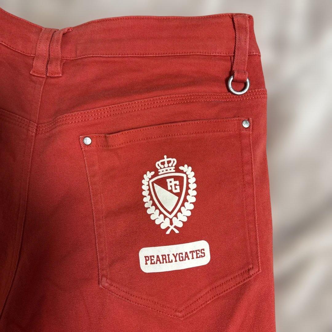 PEARY GATES ストレッチ ゴルフパンツ サイズ4 レッド オレンジ