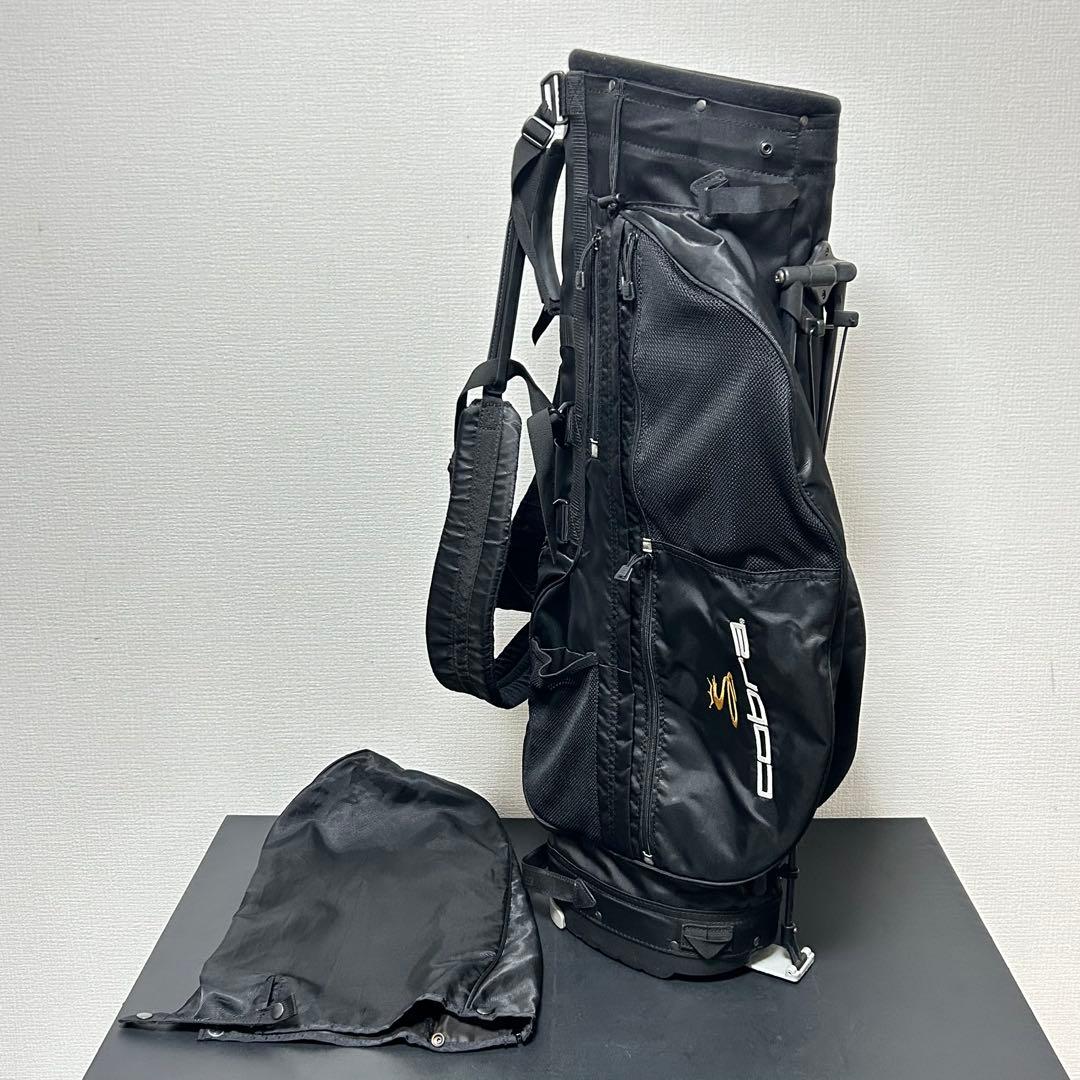 コブラ 超軽量 スタンドキャディバッグ 黒 フード付