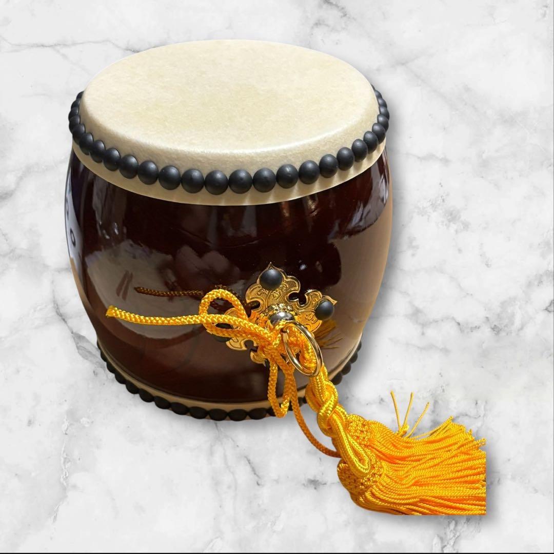 【極美品】太鼓の里 浅野　ミニ 太鼓バチ２本付き 和太鼓 子ども　お祭り