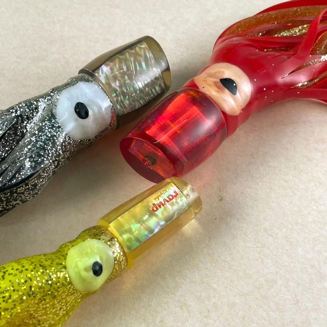 【未使用】トローリングルアー スカートルアー3本セット（10.5・8号）カジキ