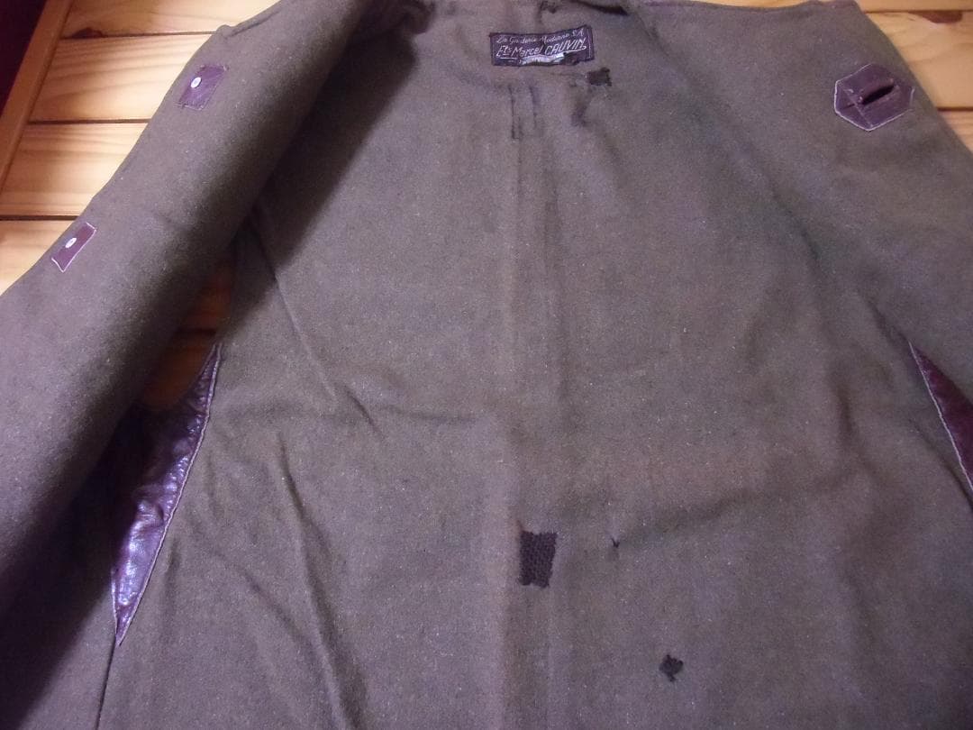 ＢＥ１９４０年代＊ベルギー軍＊レザー/革ジャーキン（実物）