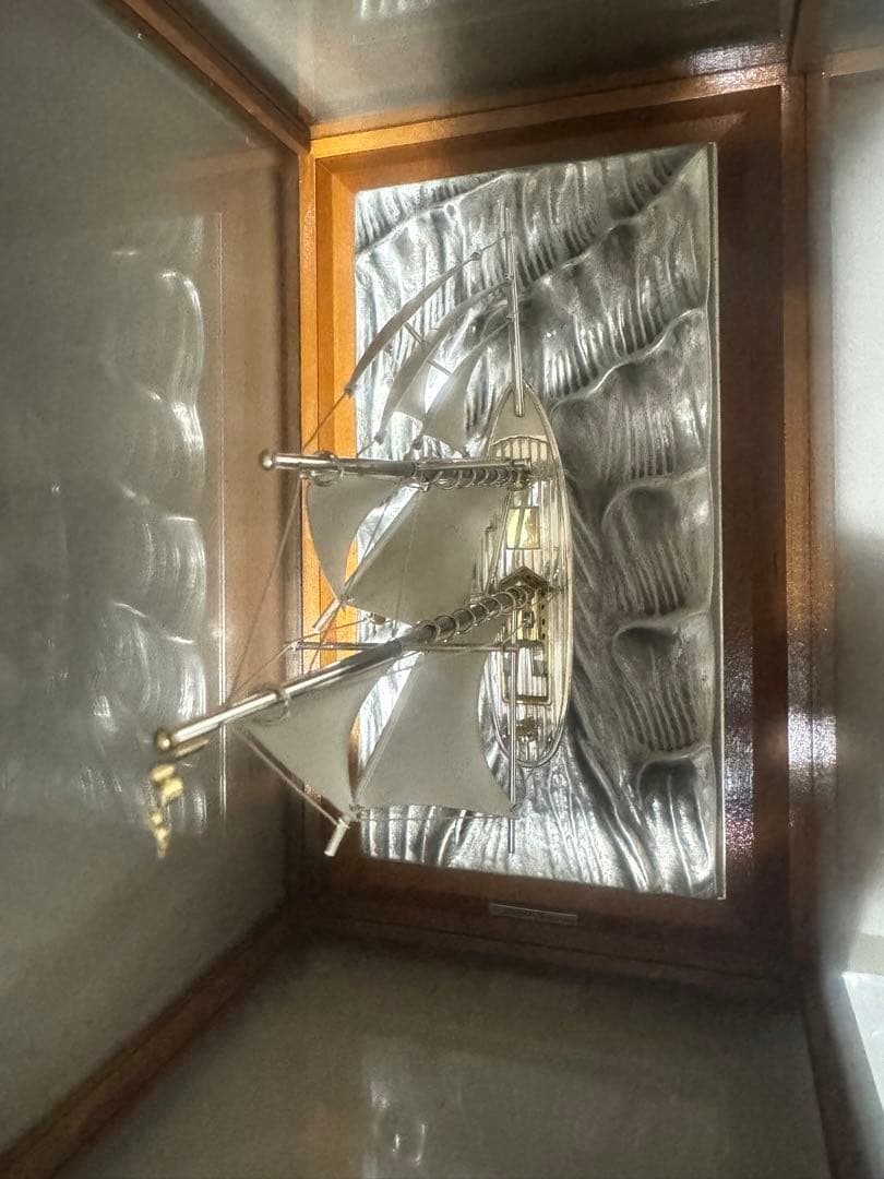 武比古 銀製ヨット 2本マスト 4号 No.4 スターリングシルバー