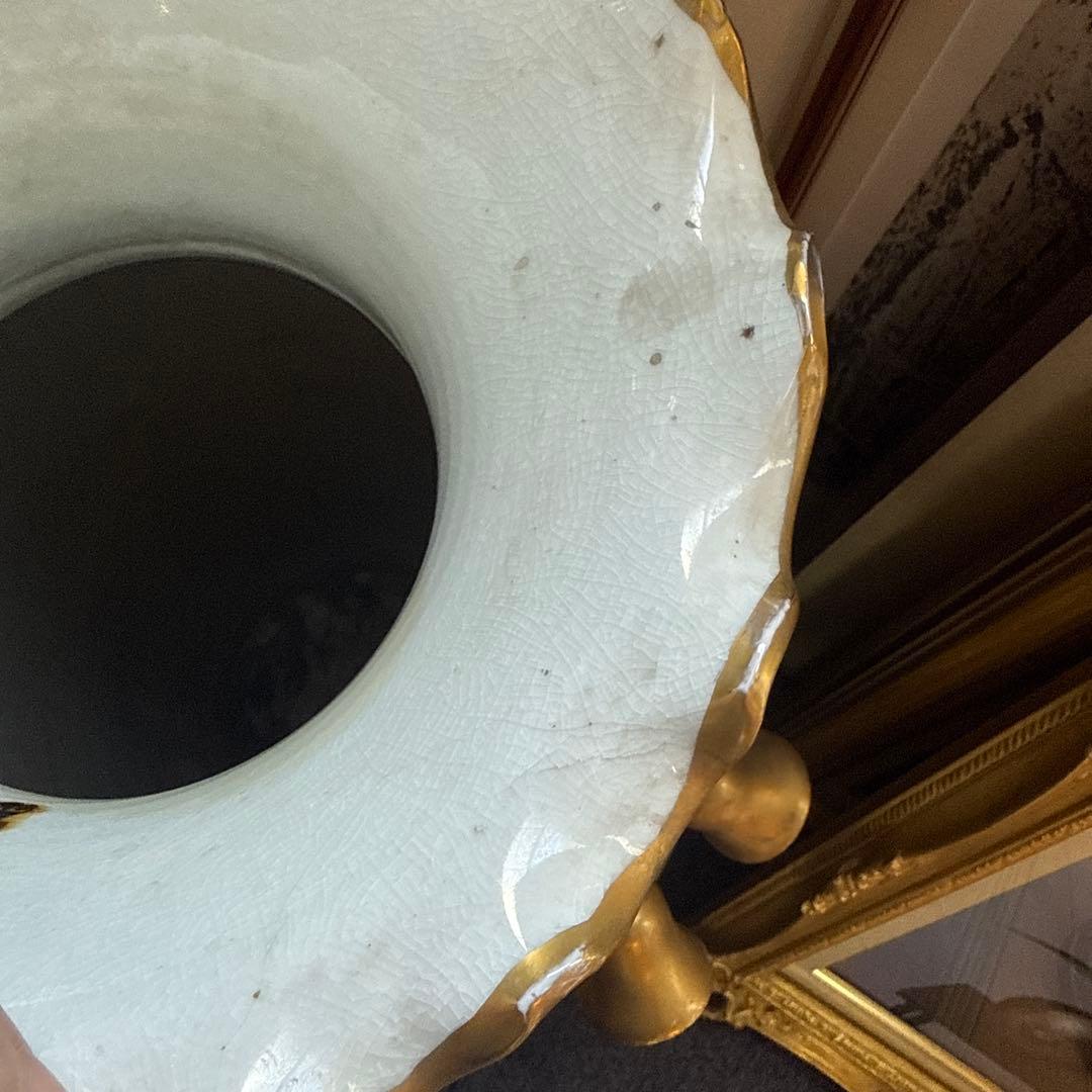 薩摩焼 大花瓶 金彩 骨董品 壷