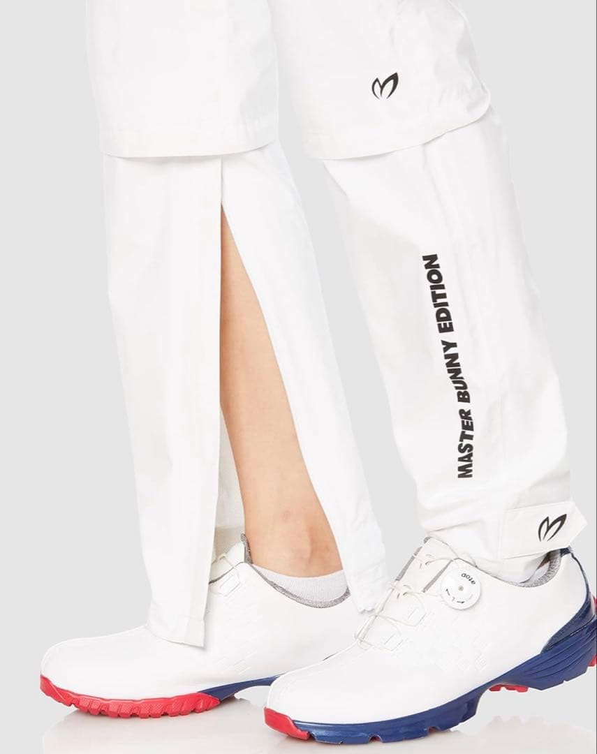 新品 パーリーゲイツ マスターバニー レインウェア セットアップ ホワイト 2