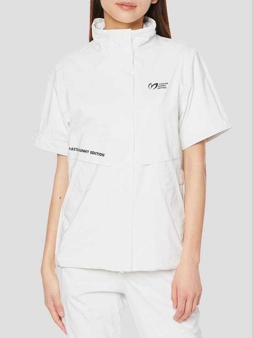 新品 パーリーゲイツ マスターバニー レインウェア セットアップ ホワイト 2