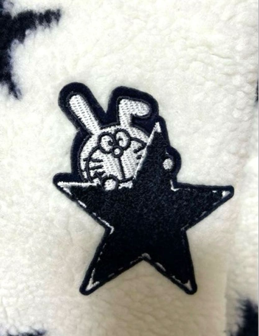 ★新品未使用 ジャックバニー[ドラえもん]フルジップ星柄ボアブルゾン サイズ1★
