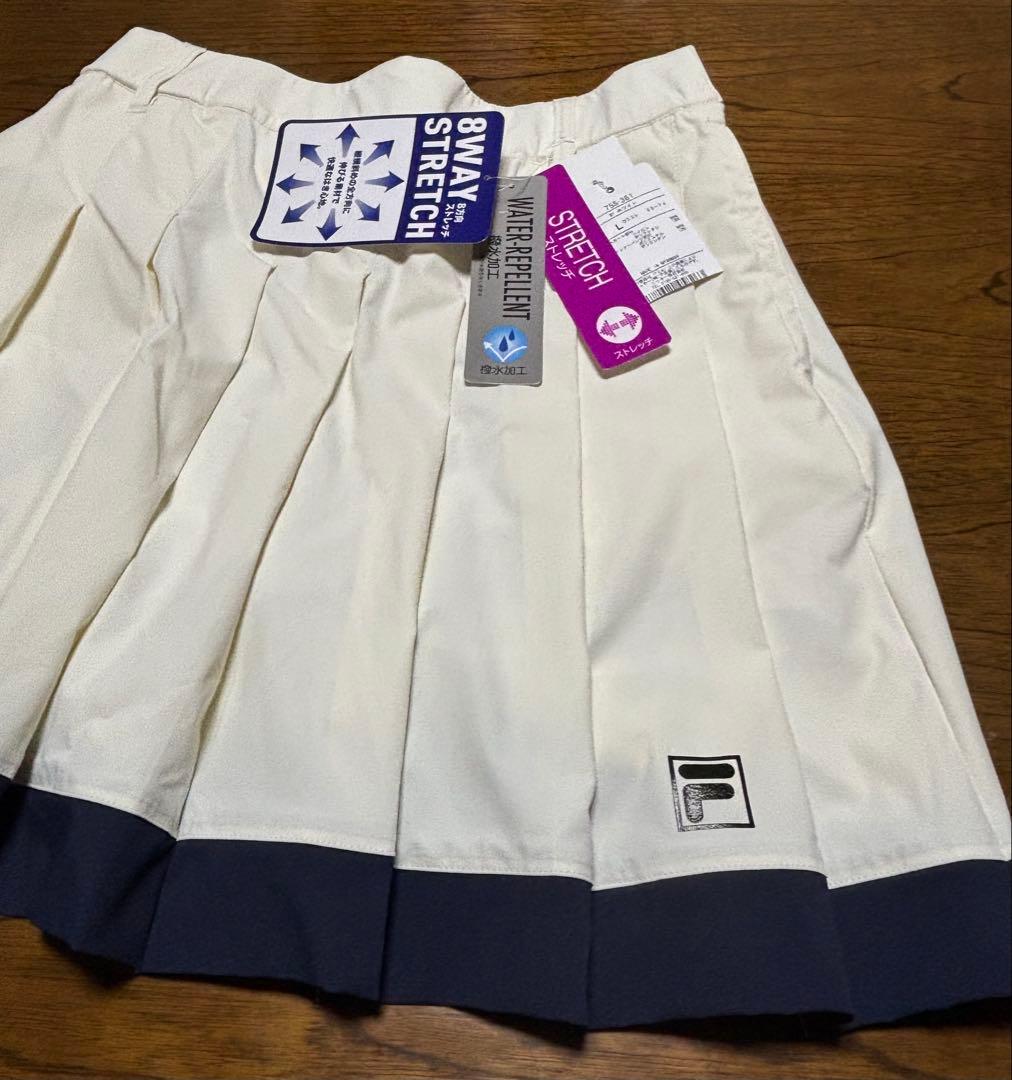 FILA フィラゴルフ モックネックシャツ プリーツスカートセット【L】未使用