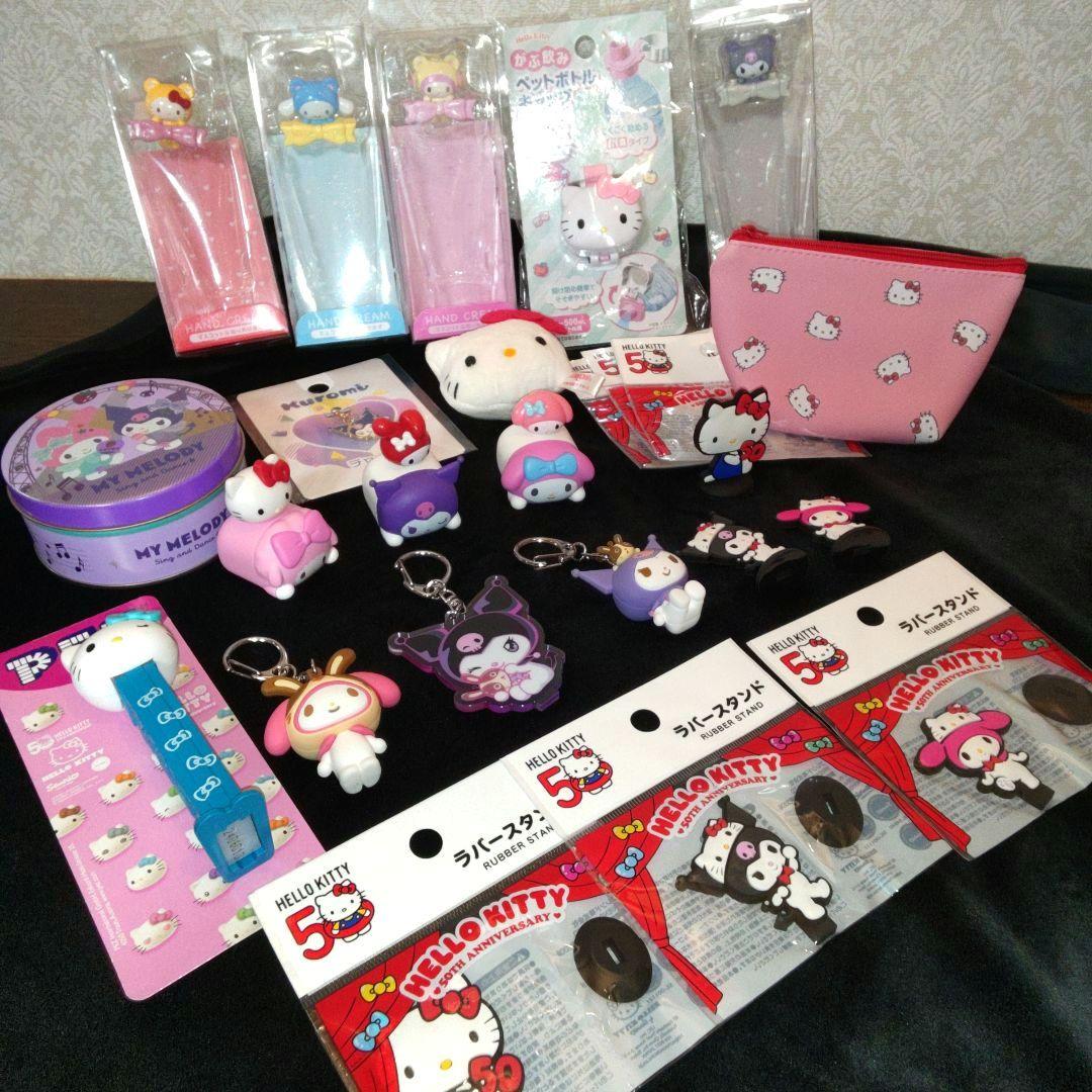 マイメロ キティ ハンキョドン クロミLLトレーナー サンリオグッズまとめセット