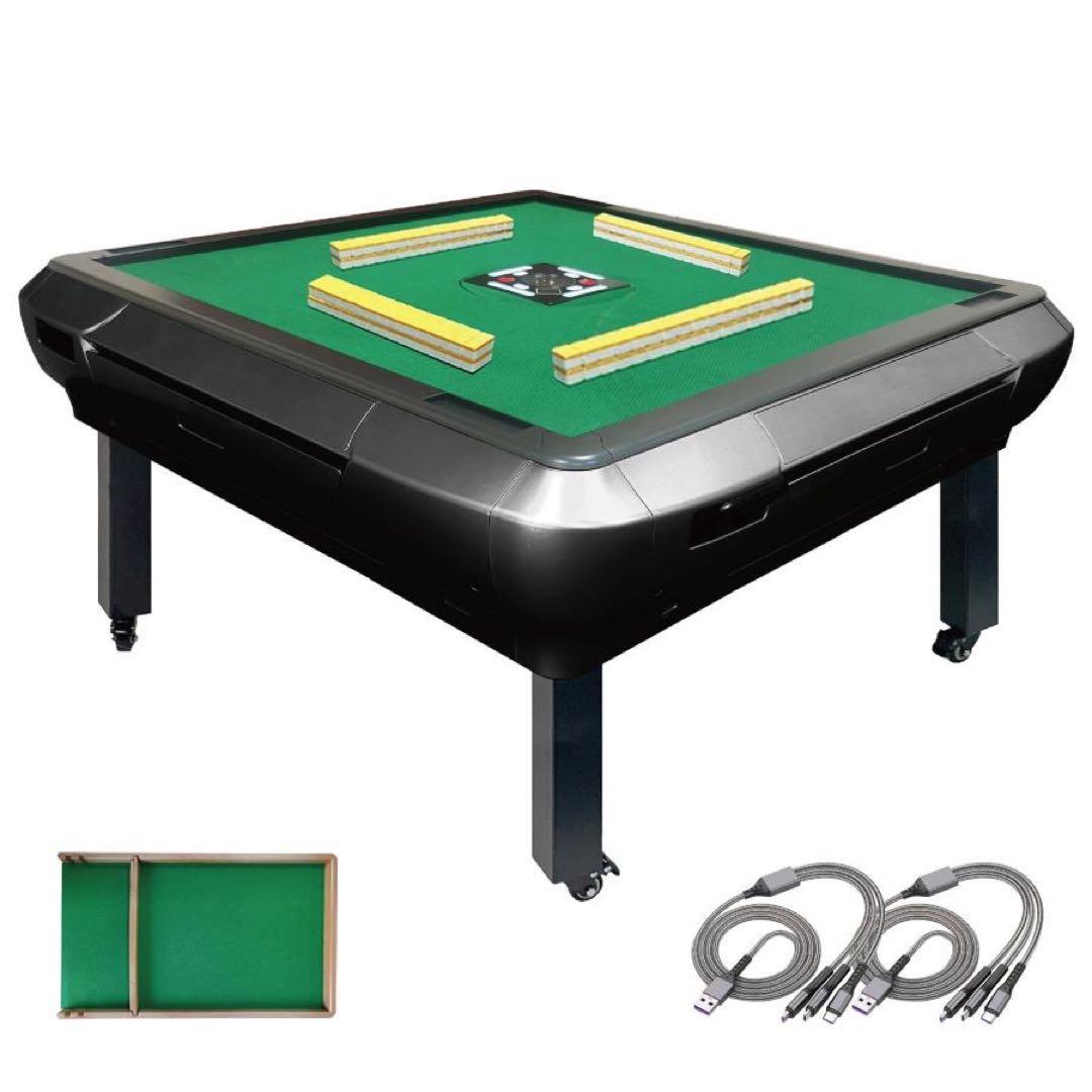 自動麻雀卓 座卓 ハーフレッグ 麻雀卓 33mm ブラック