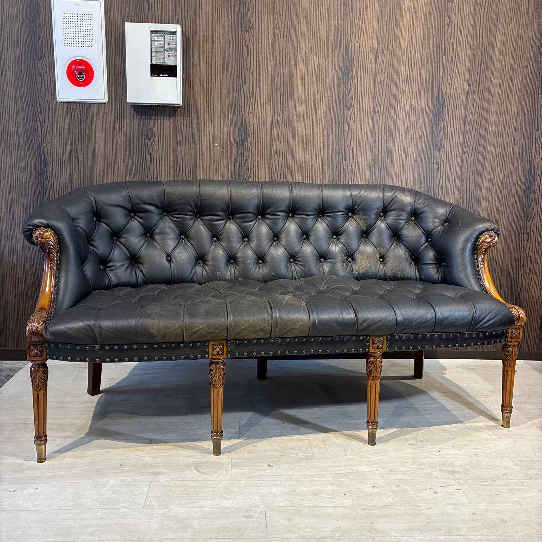 クラシックレザーソファ