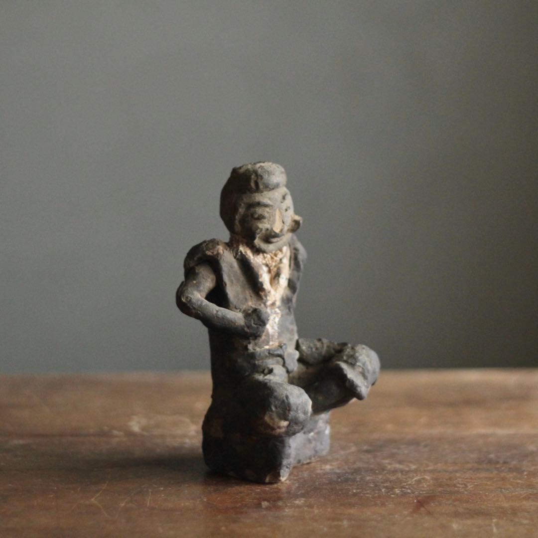 古い 土人形 恵比寿さん 古美術 古道具 アンティーク オブジェ