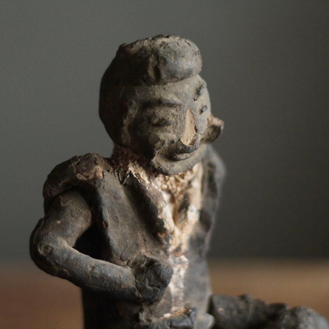 古い 土人形 恵比寿さん 古美術 古道具 アンティーク オブジェ