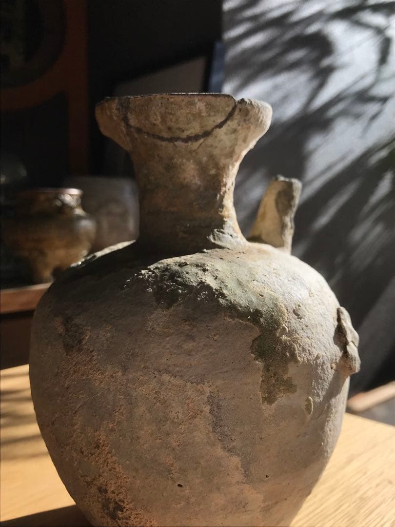 室町時代　古瀬戸　水注　焼き物　骨董　アンティーク　壺