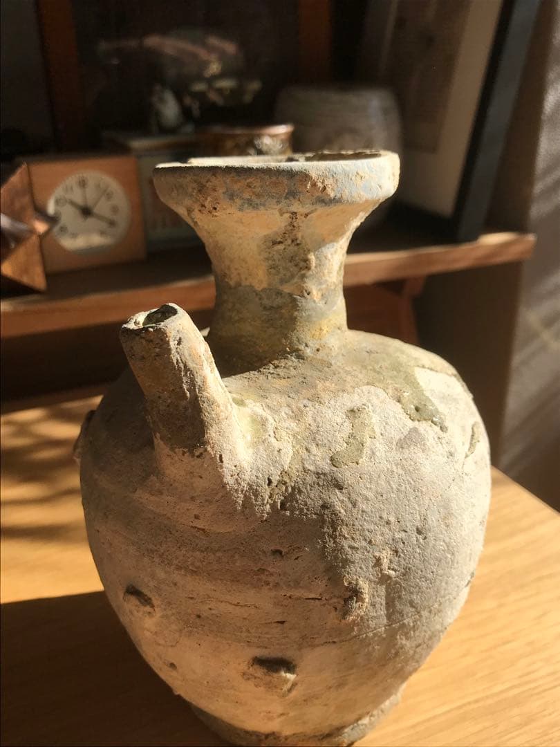 室町時代　古瀬戸　水注　焼き物　骨董　アンティーク　壺
