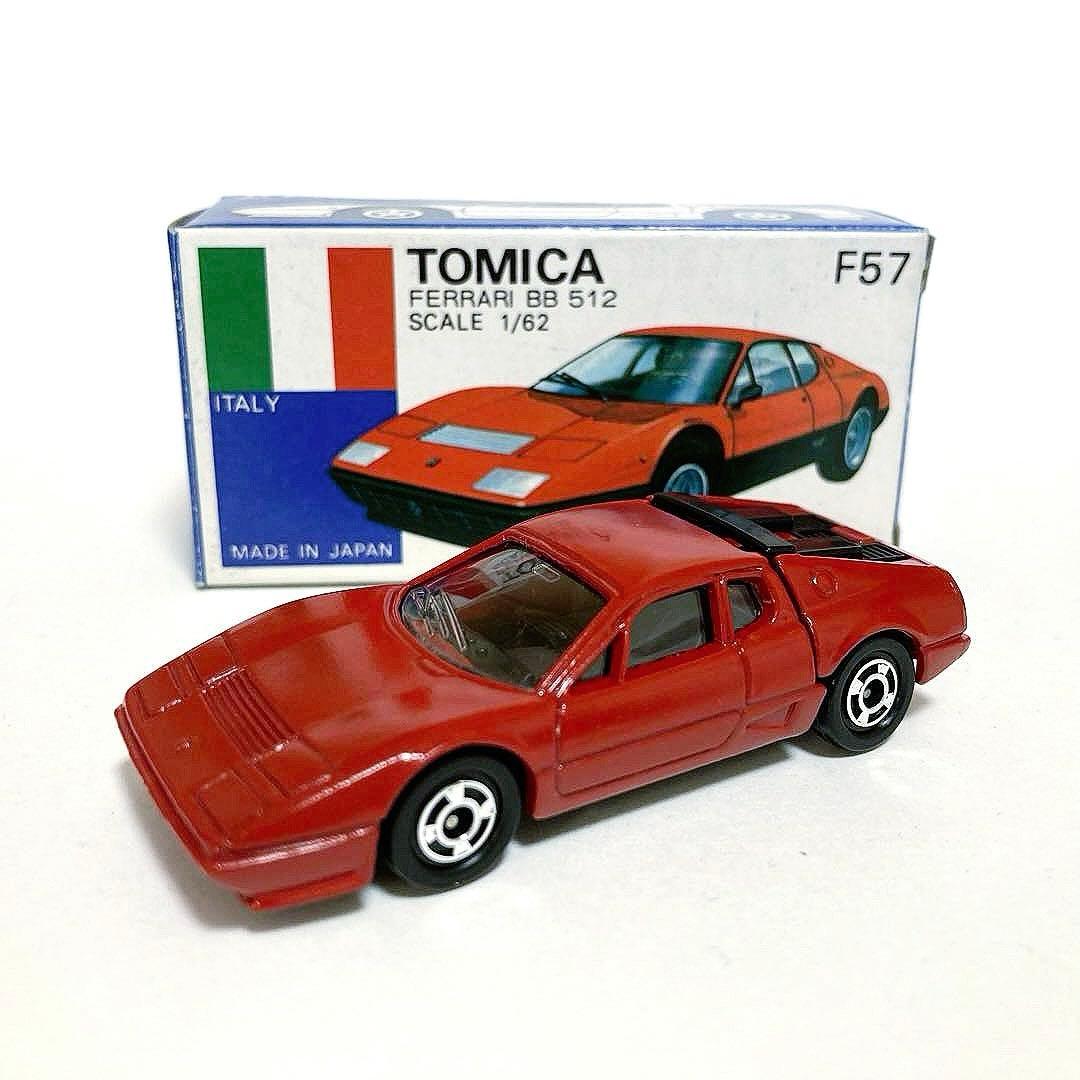 トミカ フェラーリBB 512 F57 輸出仕様 日本製 青箱 希少オールレッド