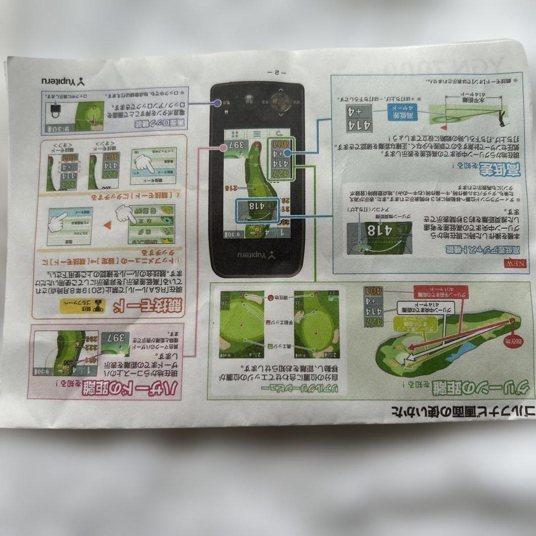 Yupiteru YGN 7000 GPSナビ ゴルフナビ