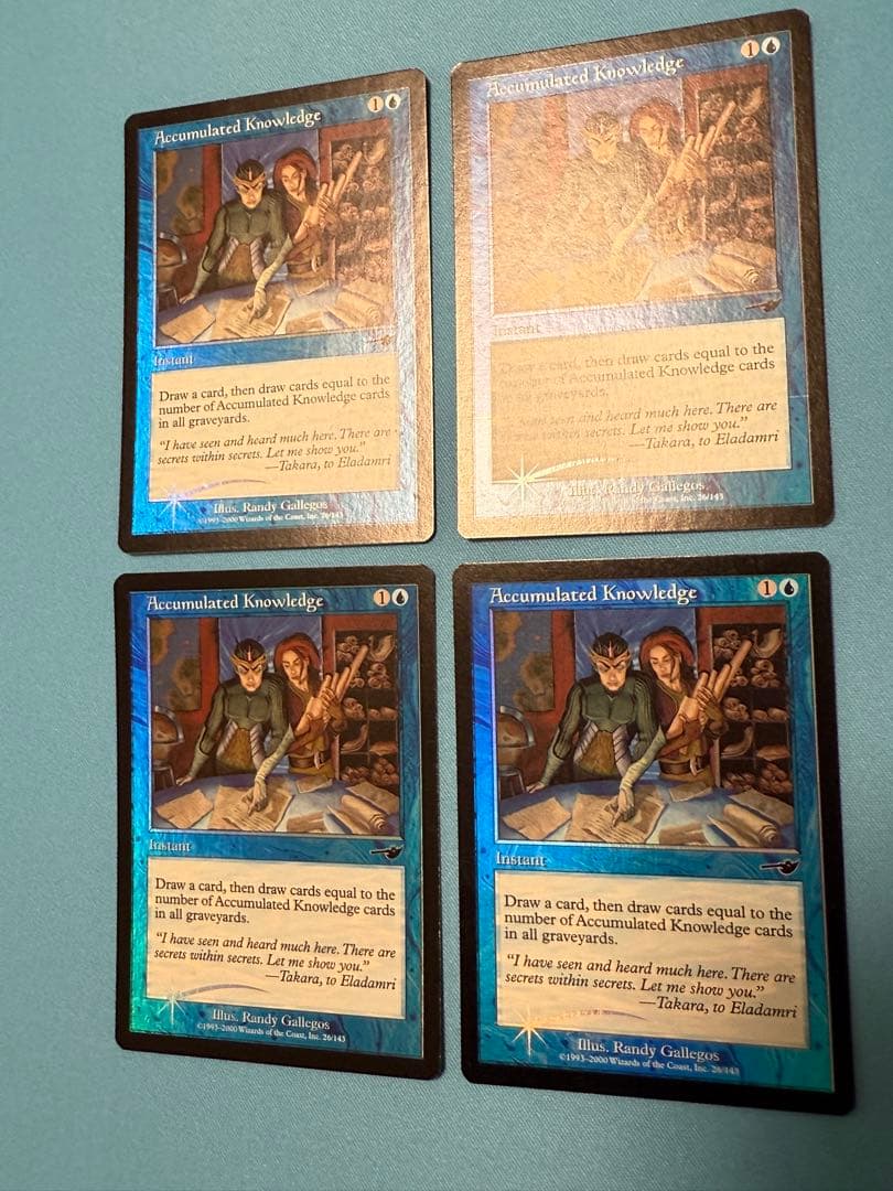 蓄積した知識　NEM 英語　 foil 4枚セット