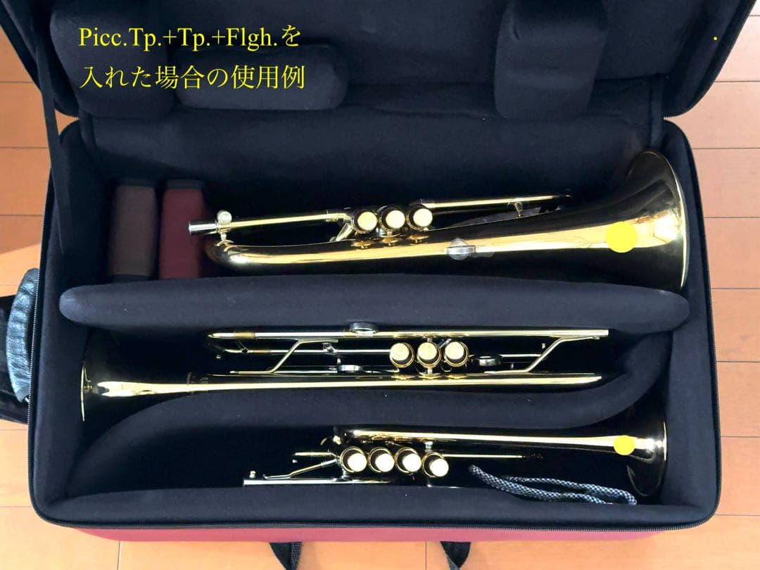 た*べ様 マーカス・ボナ トランペット4本用クアッドケース 中古 極美品